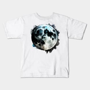 Moon Watercolor Kids T-Shirt